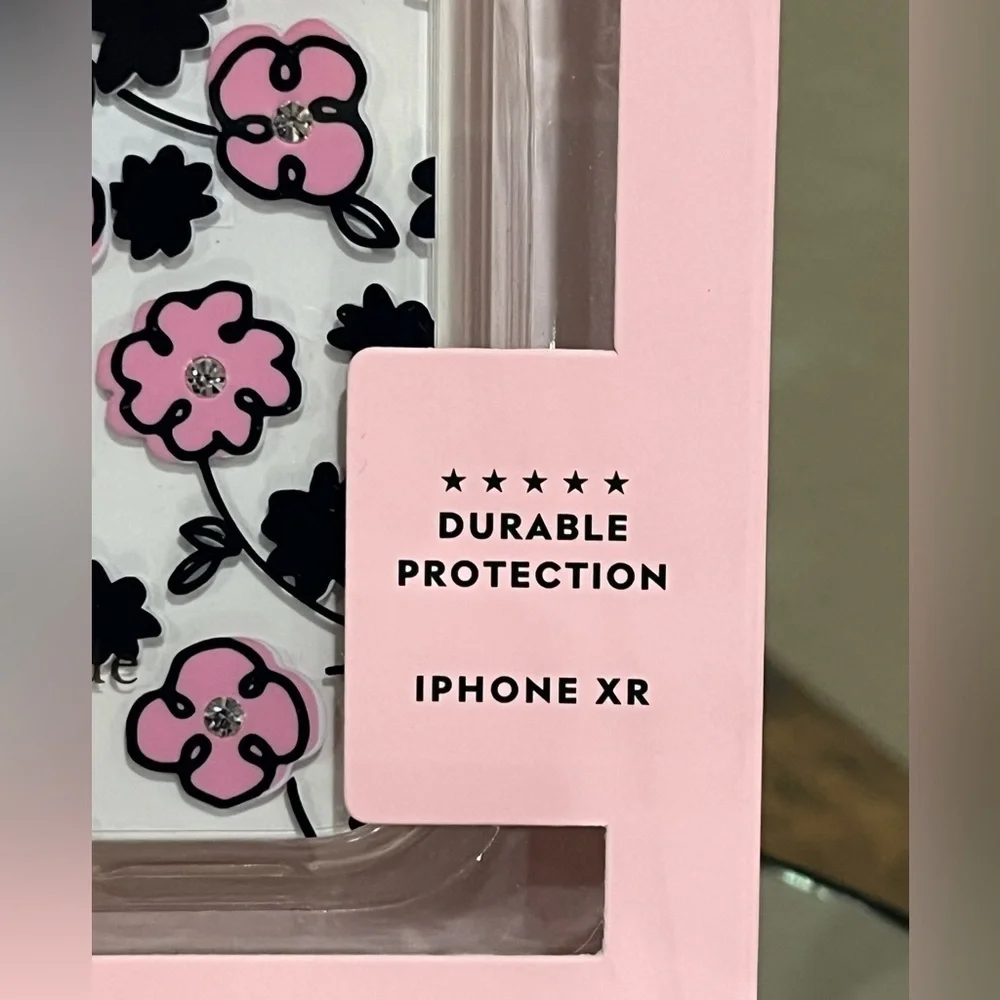 Kate Spade Jeweled Floradoodle iPhone XR Case, new!